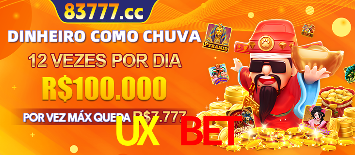 Banner do programa de recompensas Recomende para amigos do UX BET, detalhando os bônus por convidar amigos, com prêmios que chegam a R$288.888.